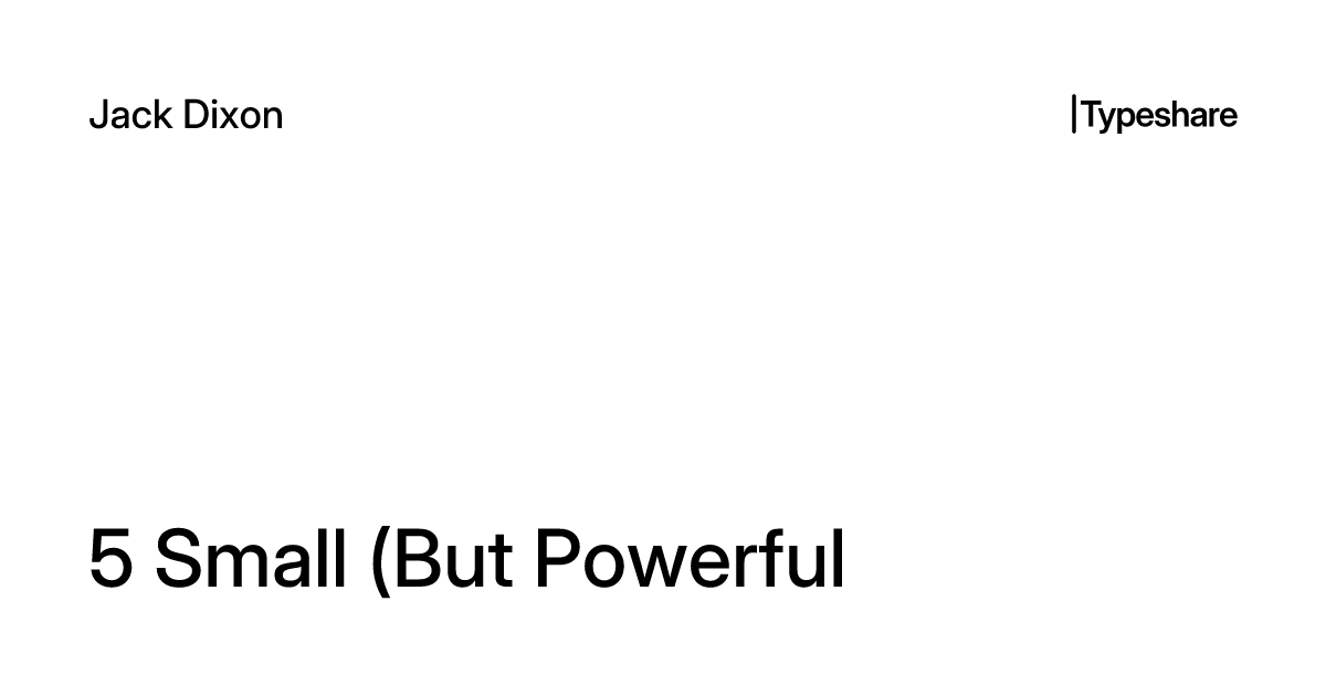5 Small (But Powerful) Tips For Building A Consistent Morning Routine ...
