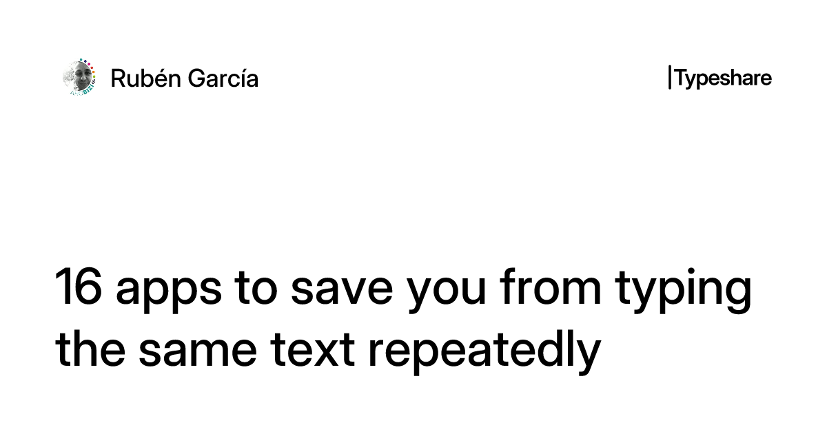 Common Typing Script 16 apps to save you from typing the same text repeatedly